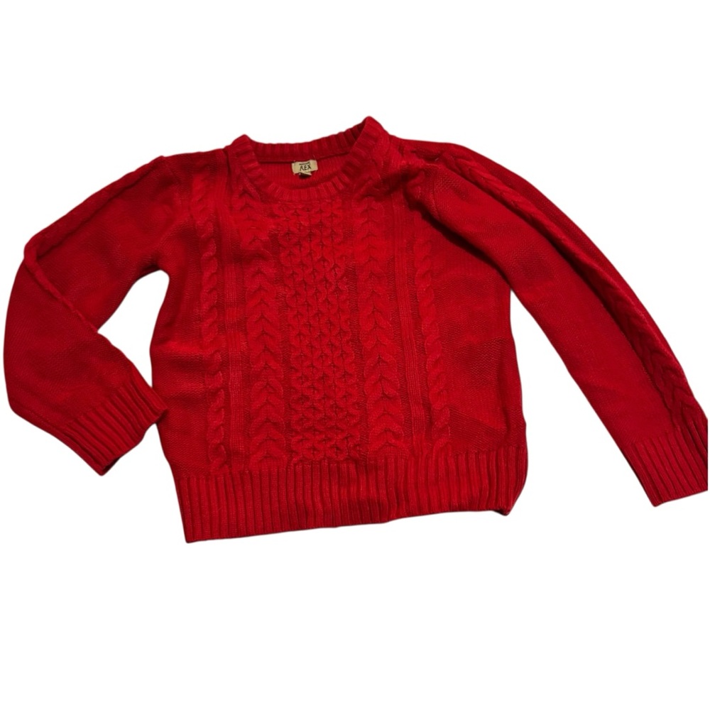 Maximus Rex boy’s cable knit holiday sweater size 5